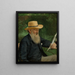 Portrait of the artist's father - Paul von Ravenstein — framed artwork on a wall