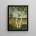 Birken in einer Landschaft - Paula Modersohn-Becker — gerahmtes Bild an der Wand
