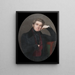 Ritratto di un uomo - Pauline Augustin — quadro incorniciato alla parete