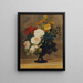 Blumenstrauß in einer alten Vase - Pauline Koudelka-Schmerling — gerahmtes Bild an der Wand