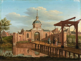 Paulus Constantijn la Fargue - A View Of Morspoort Leiden.webp