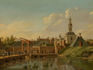 Paulus Constantijn la Fargue - View of the Witte Poort Leiden.webp
