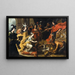 La Regina di Saba davanti al re Salomone - Pauwels Casteels — quadro incorniciato alla parete