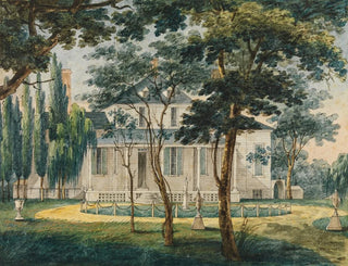 Pavel Petrovich Svinin - A Country Residence Possibly General Moreaus Country House at Morrisville Pennsylvania.webp