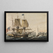 Rifornimento delle navi di merluzzo al largo delle coste di Terranova - Pavel Petrovich Svinin — quadro incorniciato alla parete