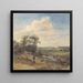 Landscape after Wynants at the Louvre - William Callow — framed artwork on a wall