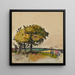 Landschaft mit Bäumen auf den Feldern - Florence Est — gerahmtes Bild an der Wand