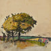 Landschaft mit Bäumen auf den Feldern - Florence Est — Ansicht des Kunstwerks