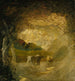 Landscape painting with trees and livestock - Albert Pinkham Ryder — artwork view