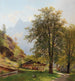 Landschaft mit landwirtschaftlichen Gebäuden - Carl Hasch — Ansicht des Kunstwerks