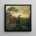 Landschaft mit Khen beim Weiden - Josef Faistenberger — gerahmtes Bild an der Wand