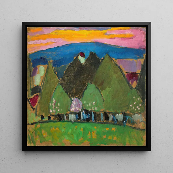 Paysage avec des fleurs - Alexej von Jawlensky
