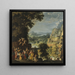 Landschaft mit der Flucht nach Ägypten - David Teniers der Ältere — gerahmtes Bild an der Wand