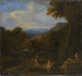 Paesaggio con il dio fiume e donne - Anonimo — vista dell’opera