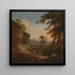Landschaft mit fernen Bergen - Adriaen van Diest — gerahmtes Bild an der Wand