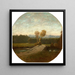 Landscape painting with wooded scenery, bridge, and watercourse - Jean-Baptiste Carpeaux — wall display of the artwork