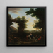 paesaggio classico con gitani - John Wootton — quadro incorniciato alla parete