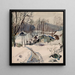 Winterlandschaft in Pressbaum - Oskar Laske — gerahmtes Bild an der Wand