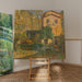 Riproduzione del dipinto Paesaggio della Riviera Ligure, Italia - Carl Moll