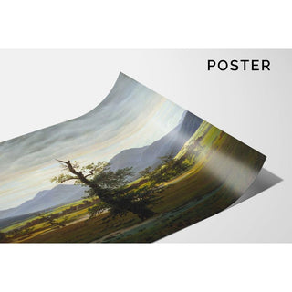 Paysage de village dans la lumière du matin - Caspar David Friedrich | Reproduction Tableau Décoration murale affiche copie