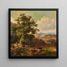 Paesaggio esteso con bestiame - Francis Daniel Devlan — quadro incorniciato alla parete