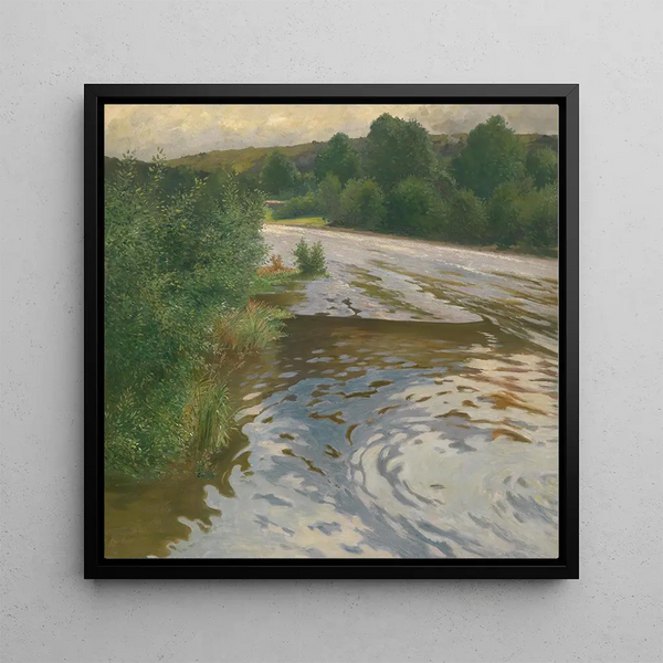 Paysage fluvial - Adolf Kaufmann