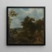 Landschaft schwedisch mit Wassermühle - Allaert van Everdingen — gerahmtes Bild an der Wand