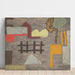 Reproduction of the painting Surrealist landscape painting with a fence - Sasza Blonder