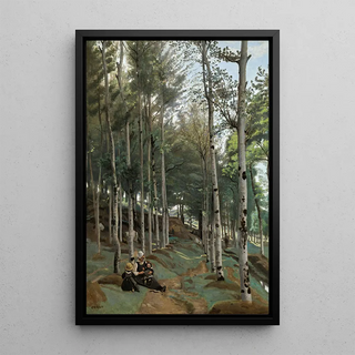 Paesaggio bretone - Jean-Baptiste Camille Corot | Stampa d'arte Quadro Decorazione murale poster copia
