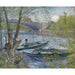 Riproduzione del dipinto Pesca in primavera, Ponte di Clichy (Asnières) - Vincent van Gogh