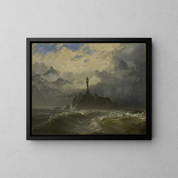 Meeres-Gemälde - Peder Balke — gerahmtes Bild an der Wand