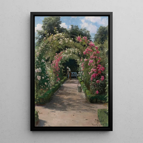 In the Garden - Peder Mønsted — framed artwork on a wall