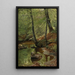A forest stream - Peder Mørk Mønsted — framed artwork on a wall