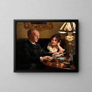 Peder Severin Kryer - Double portrait of royal actor Emil Poulsen 18421911 and his wife Anna born Nser 18491934.webp