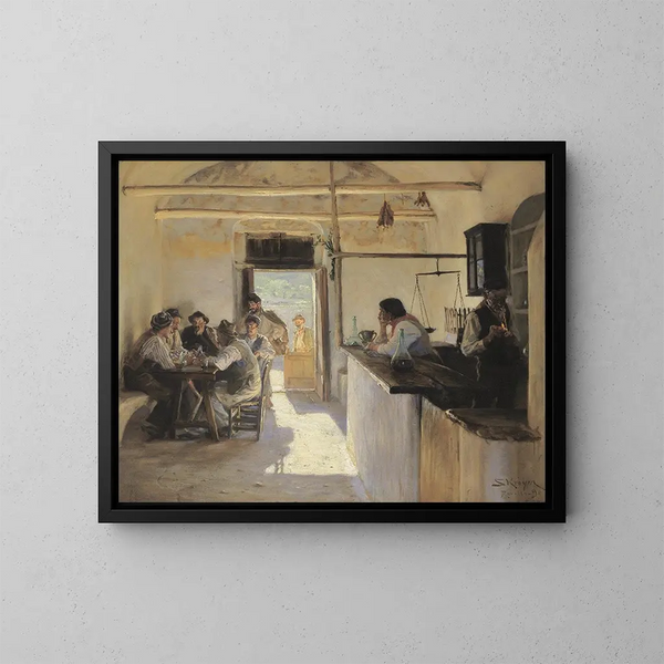 Osteria à Ravello - Peder Severin Krøyer — gerahmtes Bild an der Wand