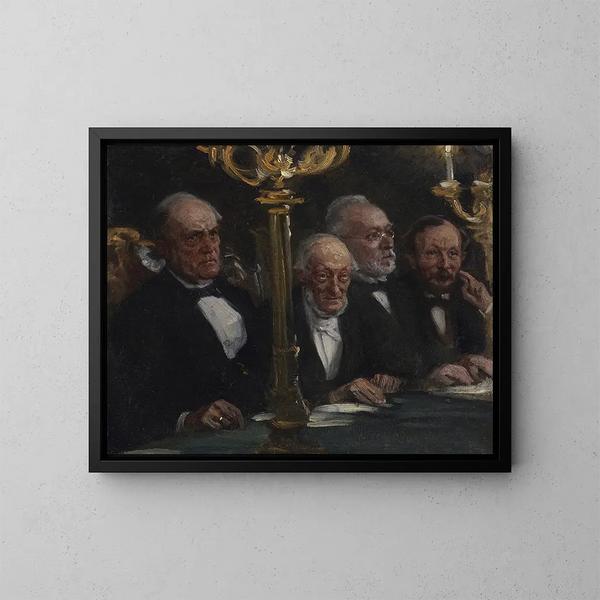 Gruppenporträts - Peder Severin Krøyer — gerahmtes Bild an der Wand