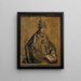 Saint Grégoire der Papst - Pedro Berruguete — gerahmtes Bild an der Wand