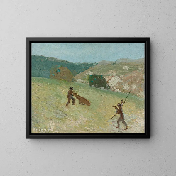 Caccia - Pedro Figari — quadro incorniciato alla parete