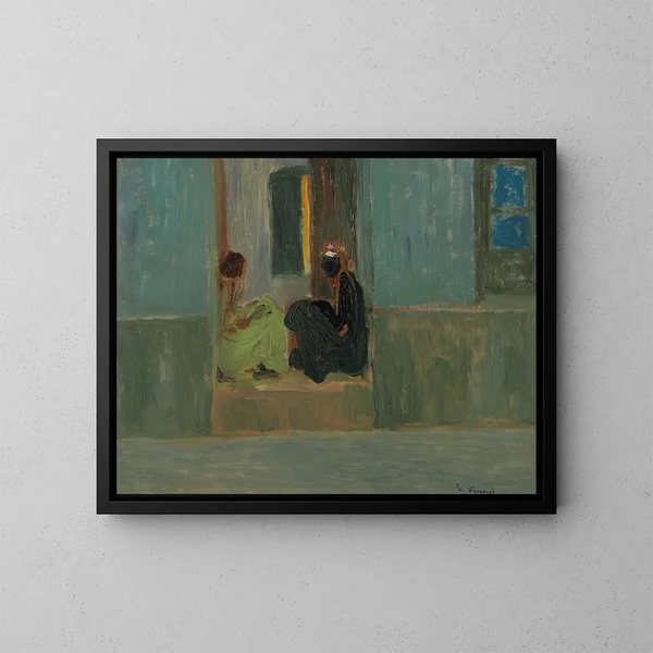 Noires à la porte - Pedro Figari — quadro incorniciato alla parete