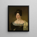 Portrait von Sara Catarine Lorentz - Pehr Berggren — gerahmtes Bild an der Wand