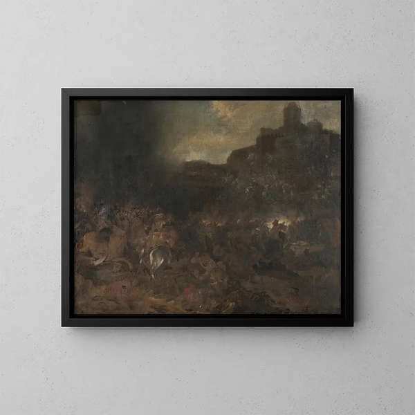 Landschaft mit Lappen - Pehr Hilleström — gerahmtes Bild an der Wand