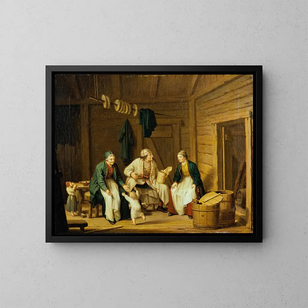 Das Kostüm von Karelien - Pehr Hilleström — gerahmtes Bild an der Wand