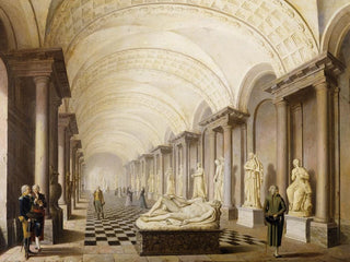 Pehr Hillestrm - The Gallery of the Muses in the Royal Museum at the Royal Palace Stockholm.webp