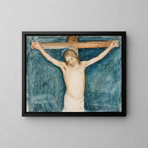 Kreuzigung - Pekka Halonen — gerahmtes Bild an der Wand