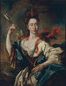 Portrait einer Frau mit den Attributen der Diana - Pere Crusells — Ansicht des Kunstwerks