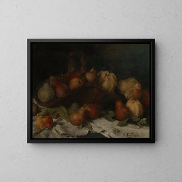 Natur stillleben mit Früchten - Pericles Pantazis — gerahmtes Bild an der Wand