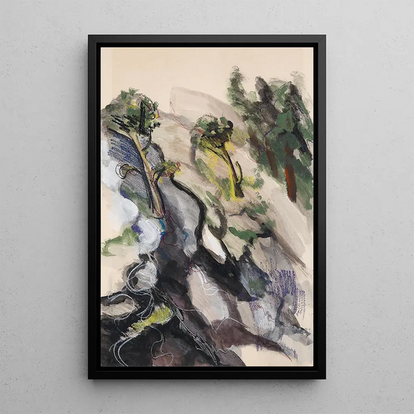 Olive Trees - Petar Dobrovic — framed artwork on a wall