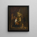 Ein Atelier von Bildhauern - Peter Angelis — gerahmtes Bild an der Wand