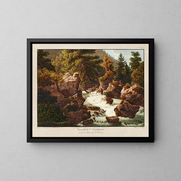 Kaskade des Täufers - Peter Birmann — gerahmtes Bild an der Wand