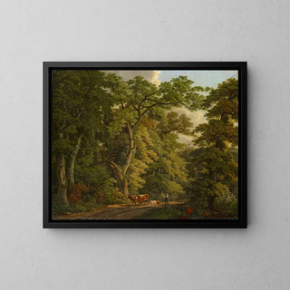 Peter Birmann - Farmer with Cattle in the Hard near Basel.webp
